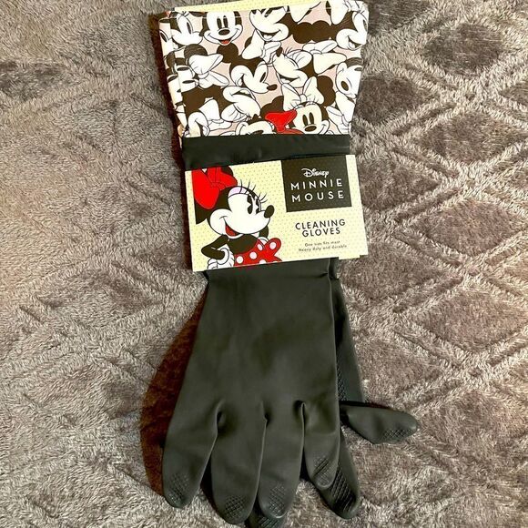 Disney Minnie Mouse black cleaning gloves NWT - Picture 1 of 5